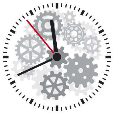 Vector clock clipart