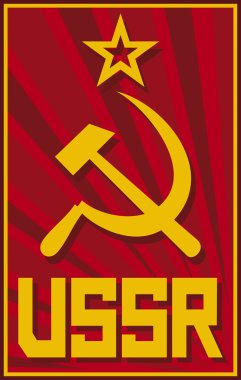 Soviet poster (ussr) clipart