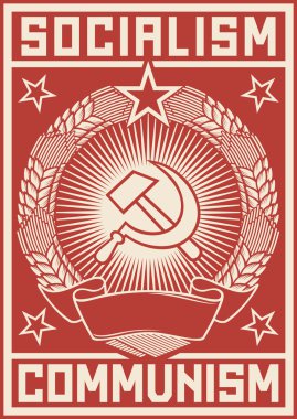 Sosyalizm - komünizm poster