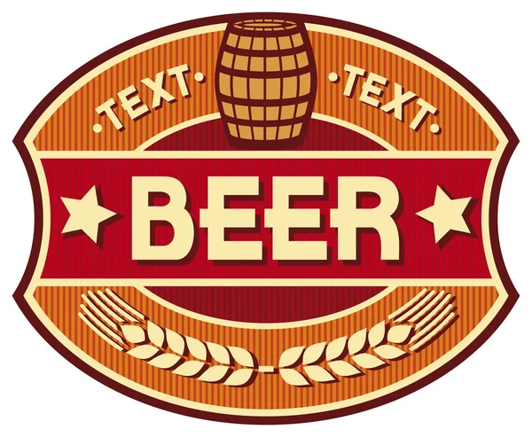 बीयर लेबल डिजाइन — स्टॉक वेक्टर