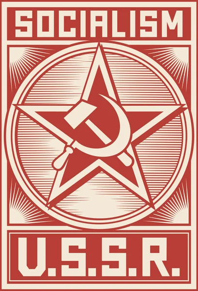 Cartel de Ussr — Vector de stock