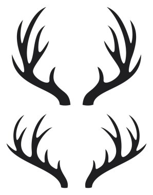 Deer horns clipart