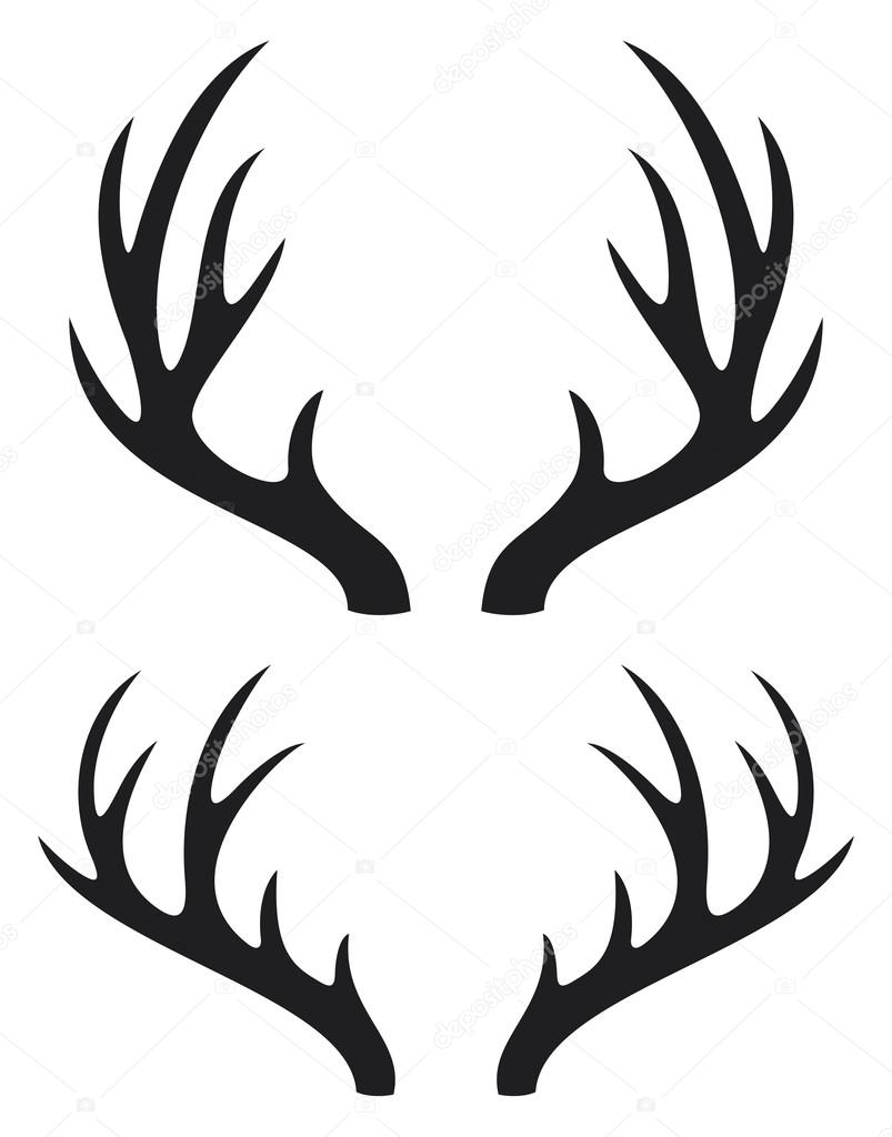 Deer Antler Horn Vector Illustration. Graphic by ahsanalvi
