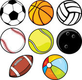 míč kolekce - plážový míč tenisový míček, americký fotbal, fotbalový míč