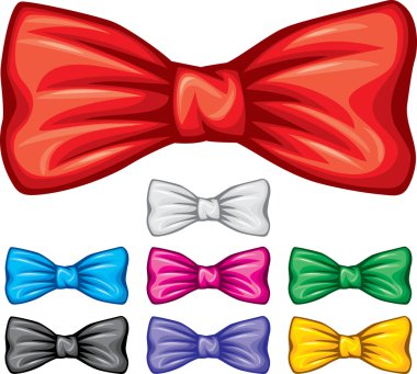 Bow ties collection clipart