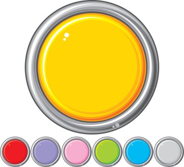 yedi parlak düğmeler topluluğu