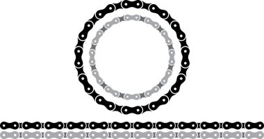 Bicycle chain silhouettes