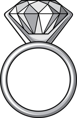 Diamond ring clipart