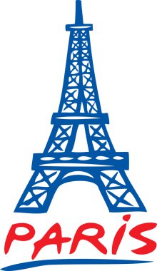 paris, Eyfel Kulesi çizimi