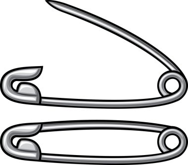 Safety Pins clipart