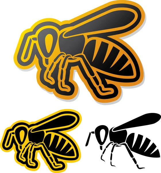 Bee pictogram — Stockvector