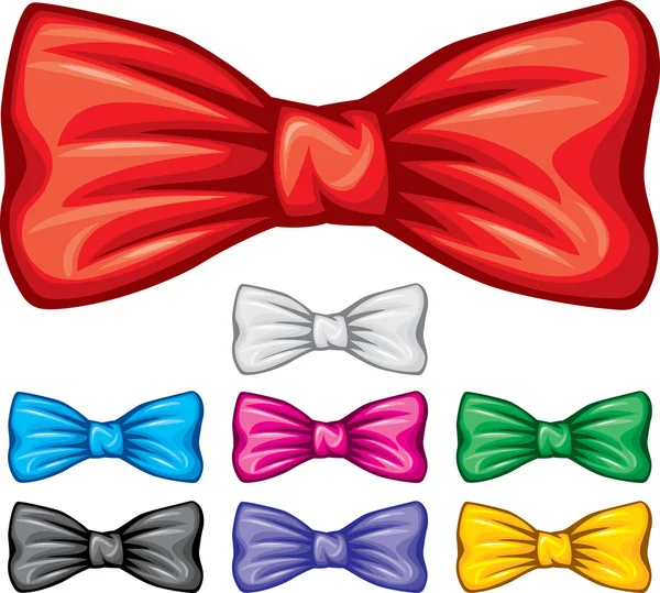 Bow ties collection — Stock Vector
