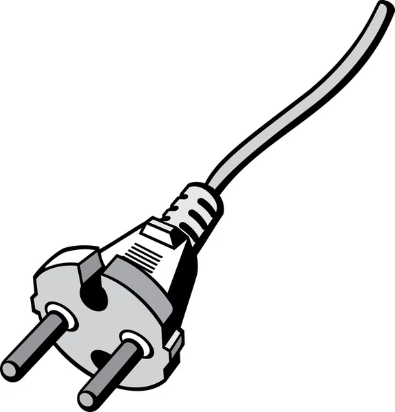 Stekker (netsnoeren, plug kabel) — Stockvector