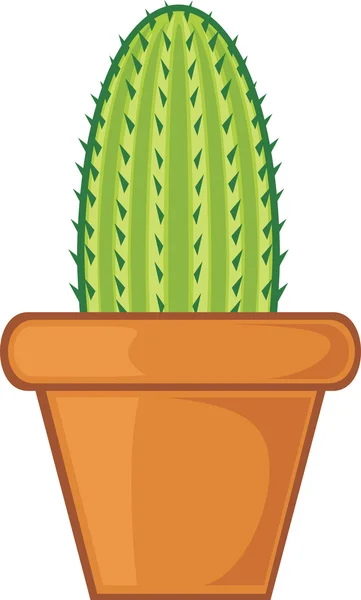 Kaktus im Topf — Stockvektor