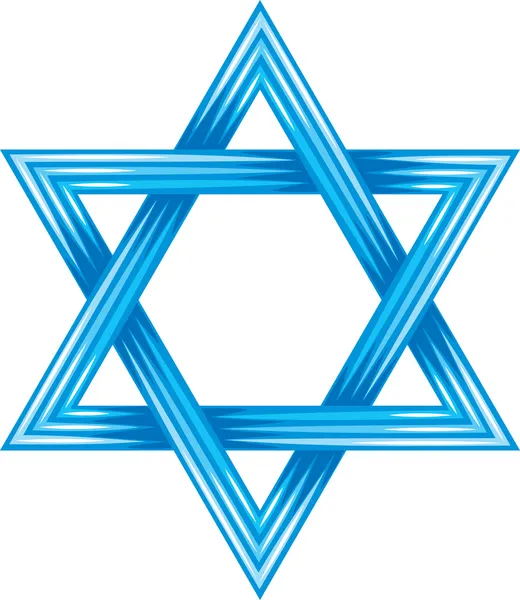 Davidsstjärnan - symbol för israel — Stock vektor