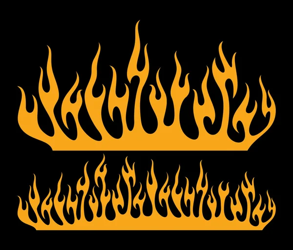 Llama de fuego (llama de fuego ardiente, llama de fuego ) — Vector de stock