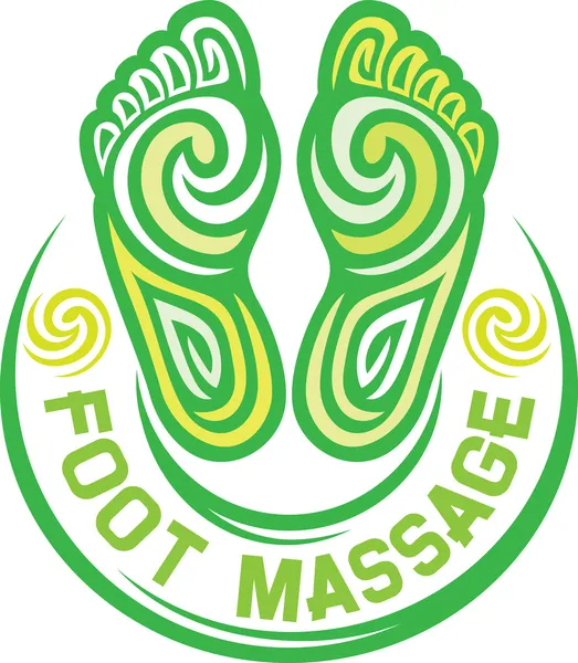 Symbole massage des pieds — Image vectorielle