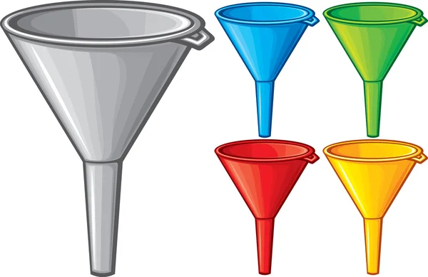 Illustration of funnel — Stock Vector