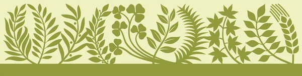 잎 실루엣-벡터 컬렉션 컬렉션 나뭇잎 (리프 디자인) — 스톡 벡터