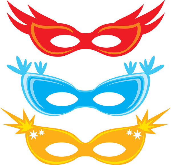 Vector carnival masks (masks for masquerade)