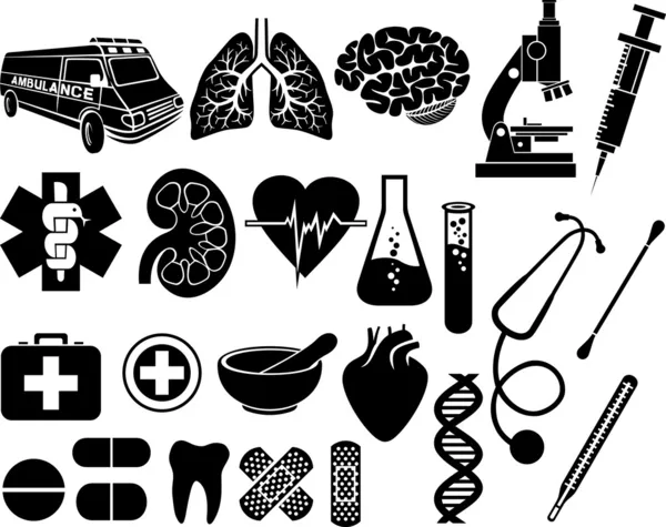 Ensemble d'icône médicale — Image vectorielle
