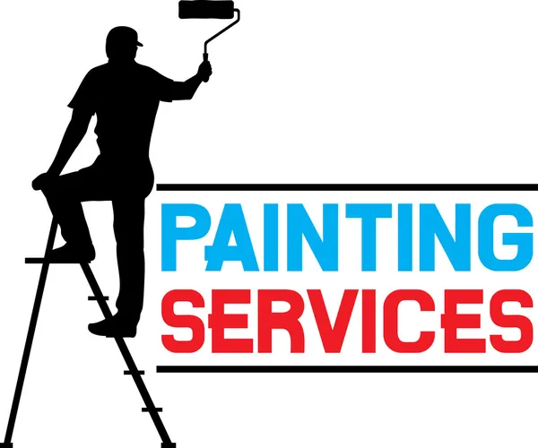 Servicios de pintura diseño — Vector de stock