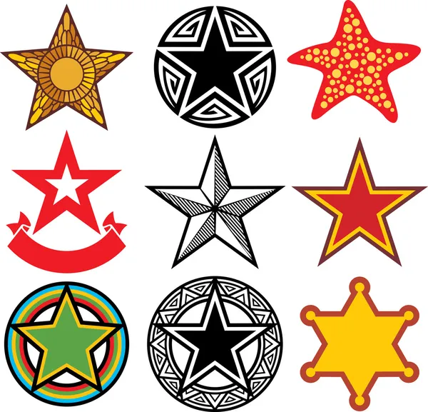 Star Set — Stock Vector