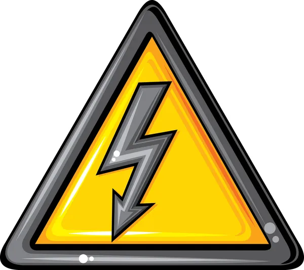 High voltage sign — Stock Vector
