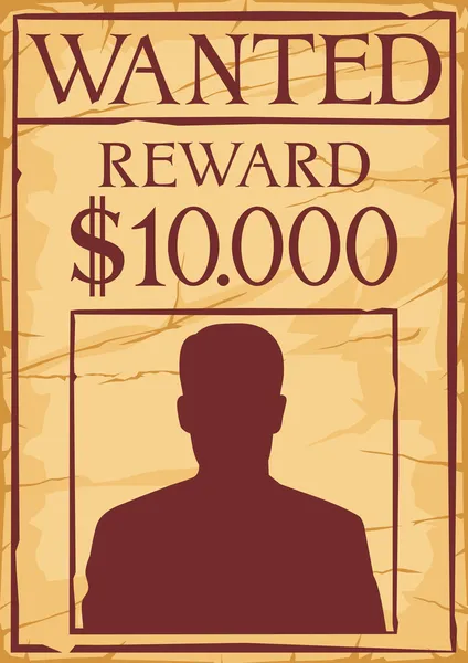 Vintage wanted poster — Stock Vector