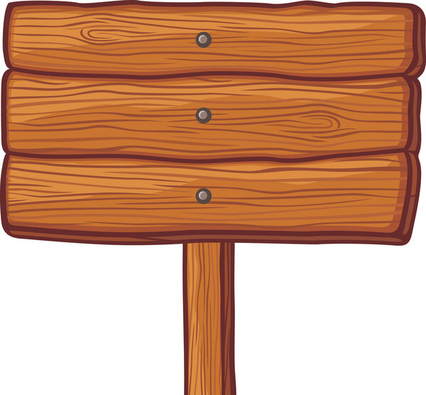 Деревянный знак
