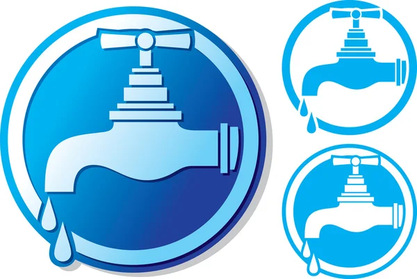 Water tap symbol — Stock Illustration Water tap symbol Royalty Free Stock Vectors