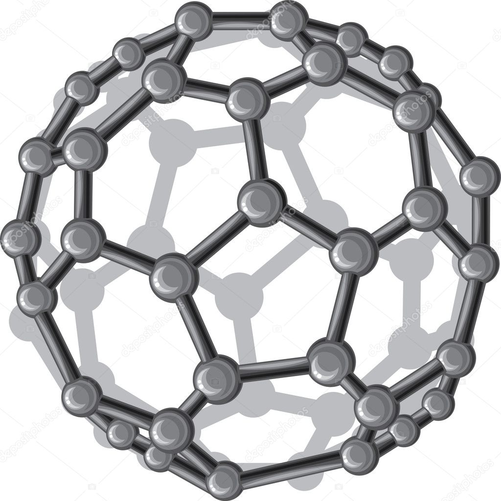 Molecular structure of the C60 buckyball