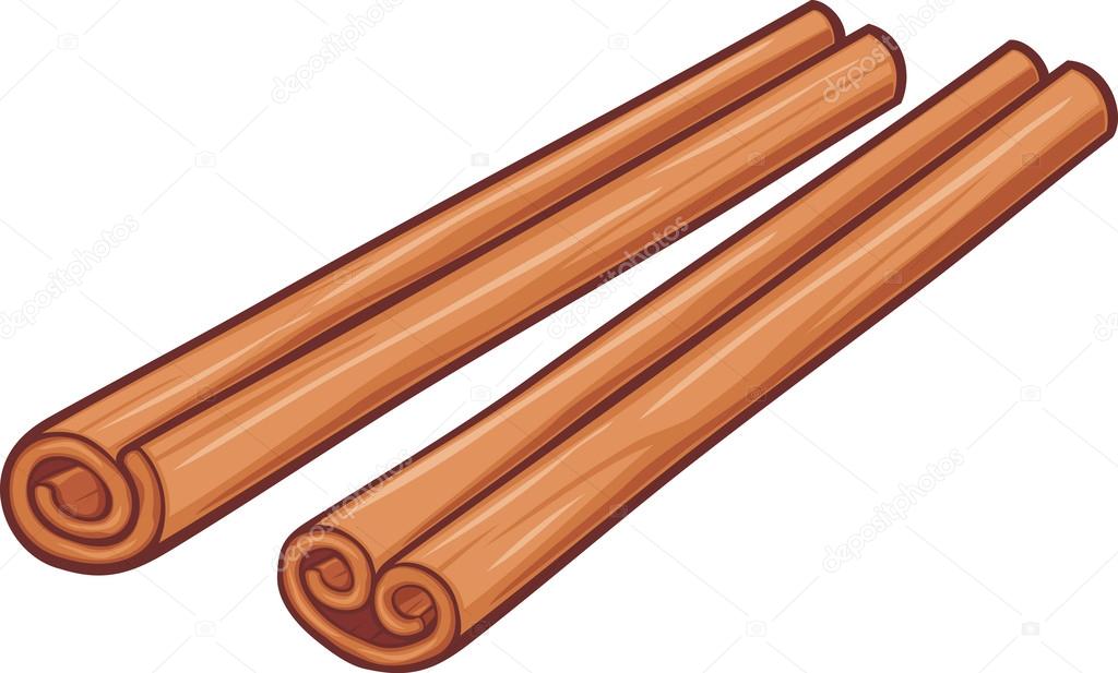 Illustration of cinnamon sticks