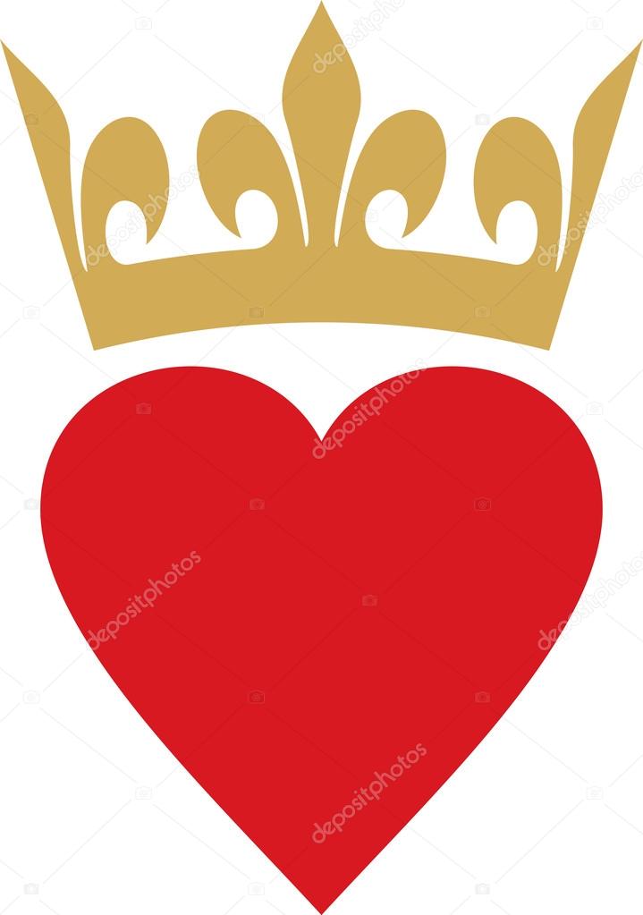 Heart with crown