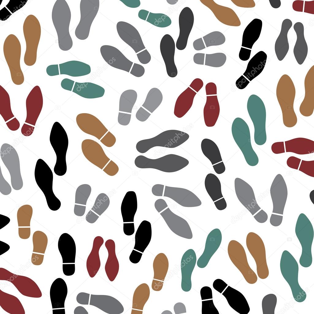 Shoes silhouette background