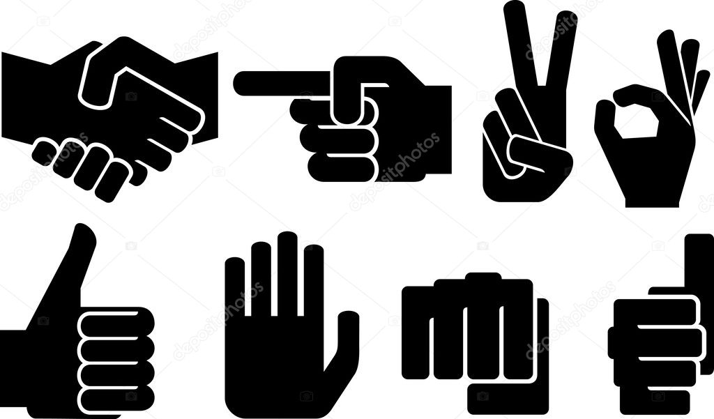 Human hand sign collection