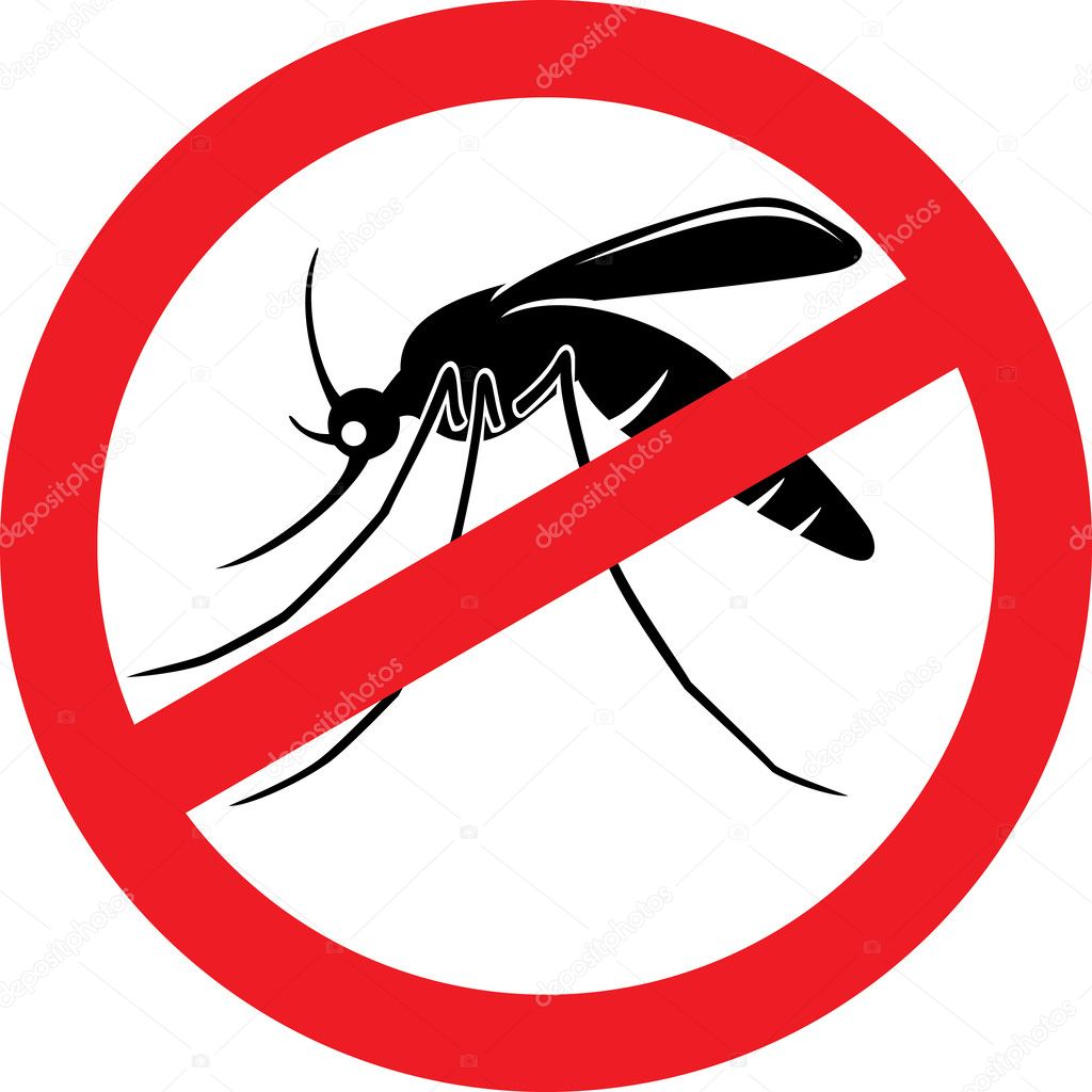 Stop mosquito sign