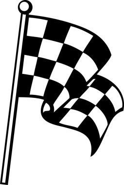 Checkered flag clipart