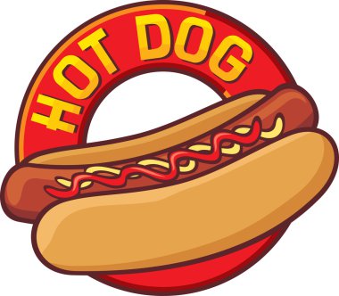 Hot dog clipart