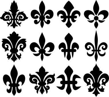 Zambak çiçeği - hanedan sembolü fleur de lis