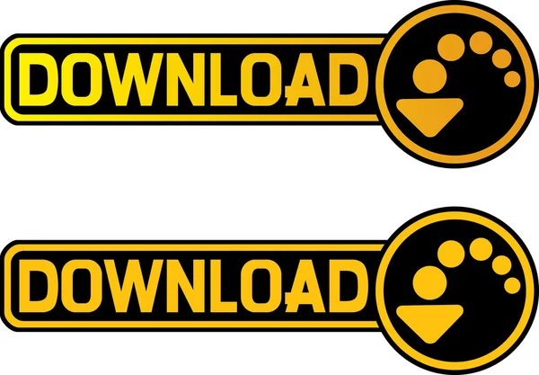 Downloaden van buttons (download icon, web download icoon) — Stockvector