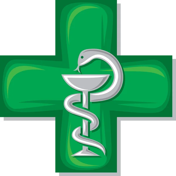 Croix médicale symbole — Image vectorielle