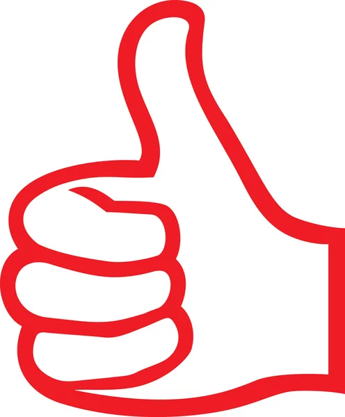 Vector hand showing thumbs up (Human hand giving ok ) Stock Vector
