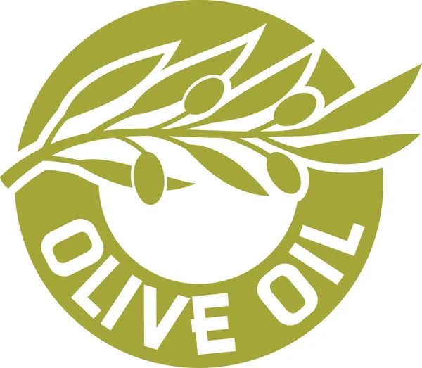 Olivenöl-Etikett — Stockvektor