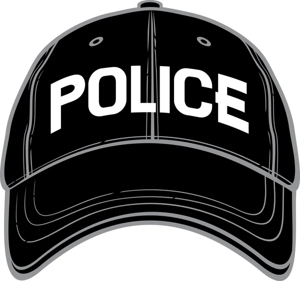 Casquette de baseball police — Image vectorielle