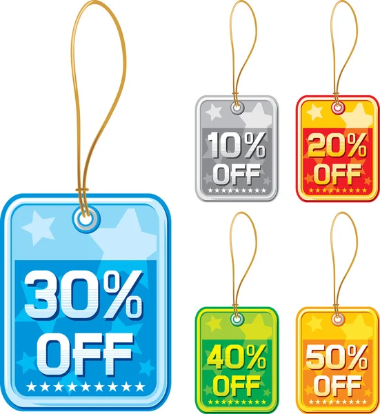 Price tags set — Stock Vector