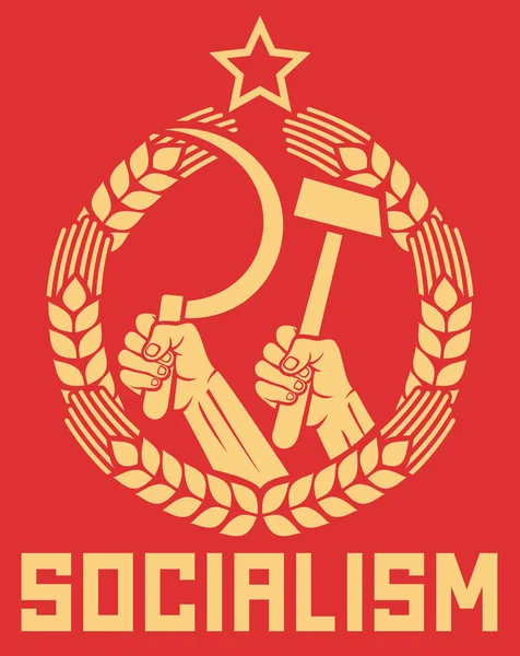 Cartel del socialismo — Vector de stock