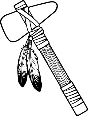 Native american tomahawk clipart