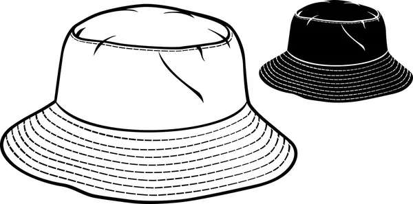 Colección de sombrero de cubo (conjunto de sombrero de cubo ) — Vector de stock