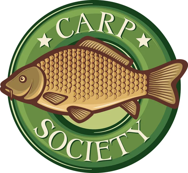 Símbolo da sociedade carpa —  Vetores de Stock